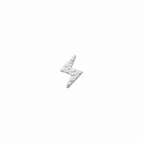 14k Lightning Bolt (white)