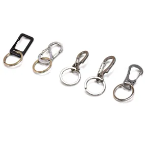 4048 Small Steel Key Ring Clip, Car Keychain Clip Key Ring Hook Keychain Holder Key Finder For Bikes Car Keychains Keychain Business Gift for Men and Women