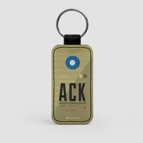 ACK - Leather Keychain