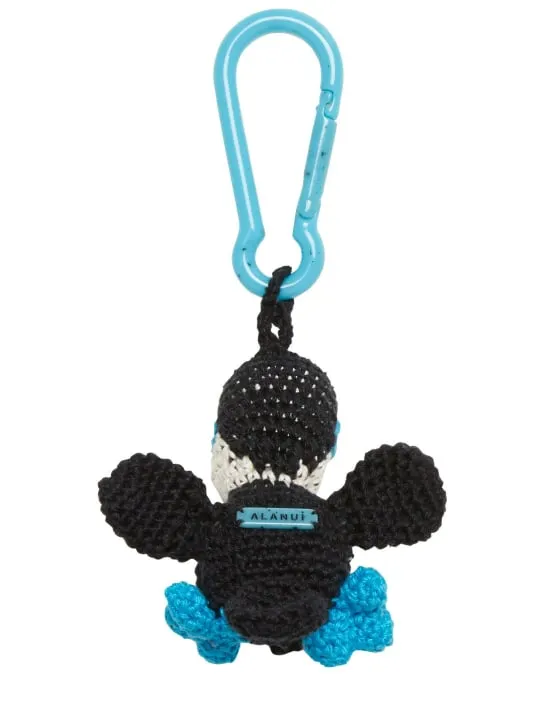 Alanui   Toucan cotton crochet key holder 