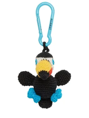 Alanui   Toucan cotton crochet key holder 