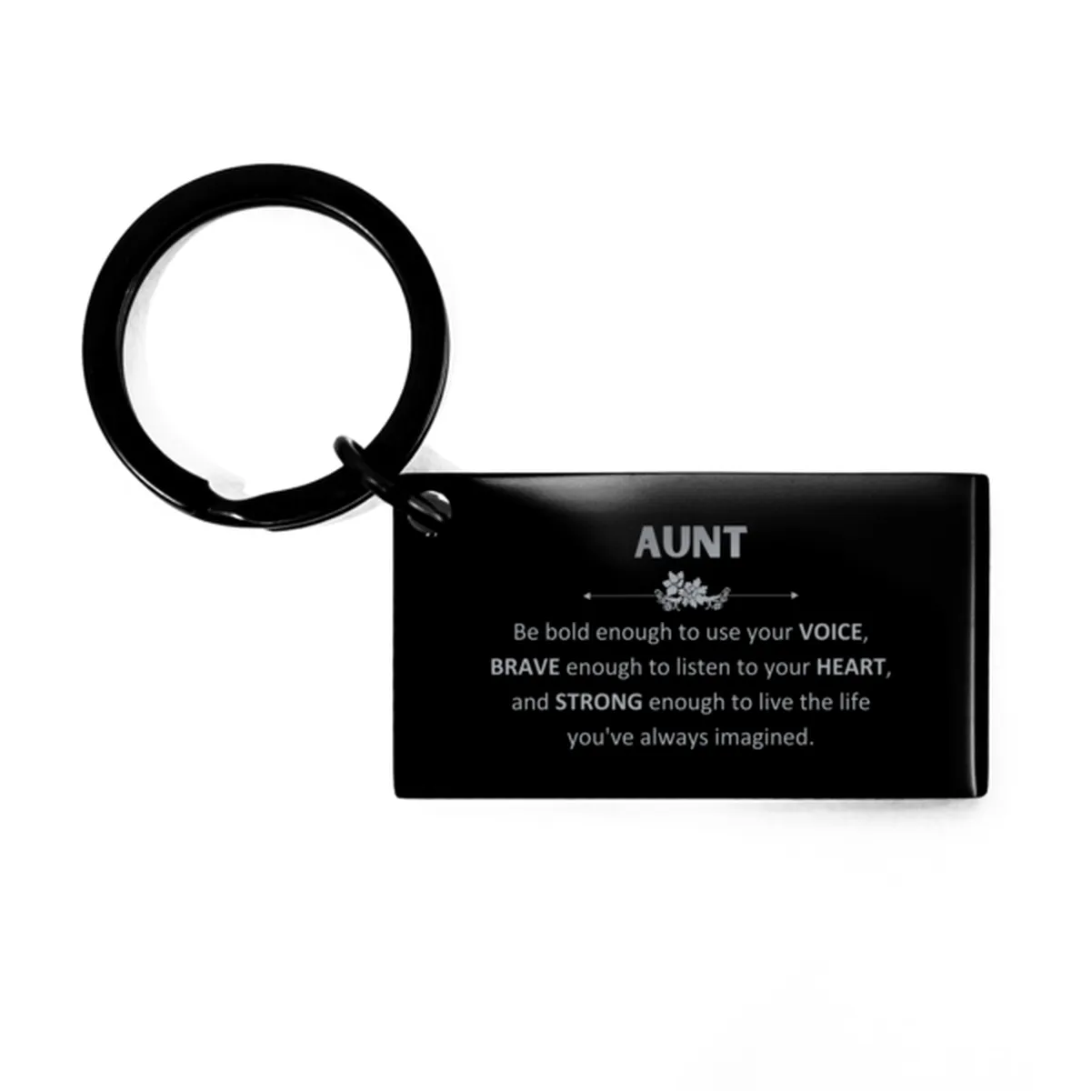 Aunt Keychain, Live the life you've always imagined, Inspirational Gifts For Aunt, Birthday Christmas Motivational Gifts For Aunt