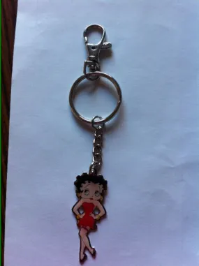 Basic Betty Enamel Keychain