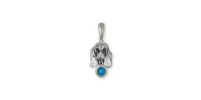 Basset Hound Pendant Jewelry Sterling Silver Handmade Dog Pendant BH3-SP