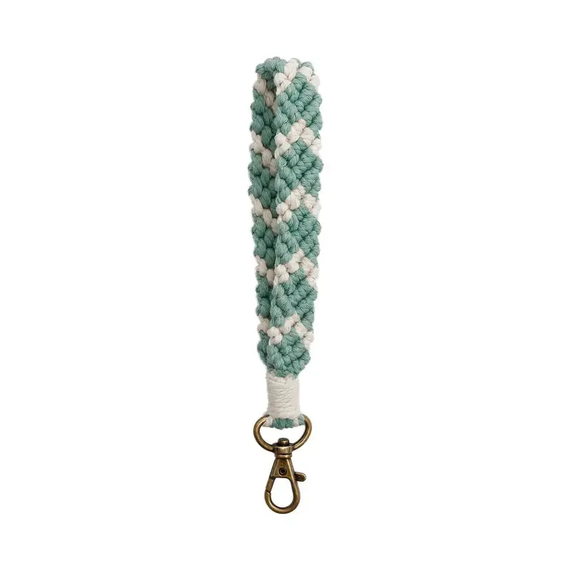 Car Key Chain, Hand Woven Rope Bohemian Key Ring Wrist Pendant Car Key Storage Holder For Car Accessories