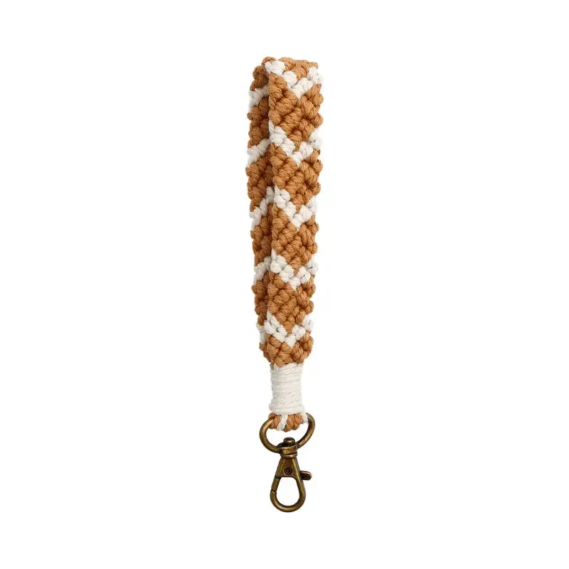 Car Key Chain, Hand Woven Rope Bohemian Key Ring Wrist Pendant Car Key Storage Holder For Car Accessories