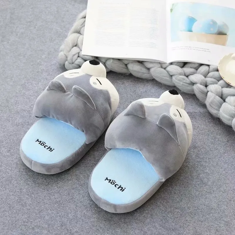 Cute Cartoon Puppy Cozy Indoor Slippers