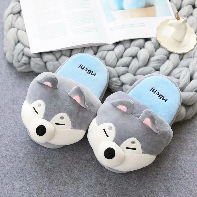 Cute Cartoon Puppy Cozy Indoor Slippers