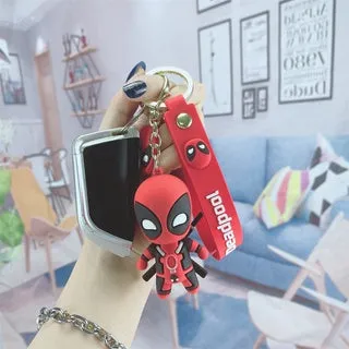 Deadpool Model B | 3D Lanyard Keychain | Silicone