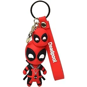 Deadpool Model B | 3D Lanyard Keychain | Silicone