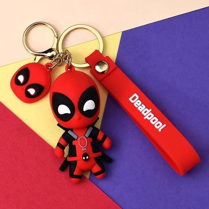 Deadpool Model B | 3D Lanyard Keychain | Silicone