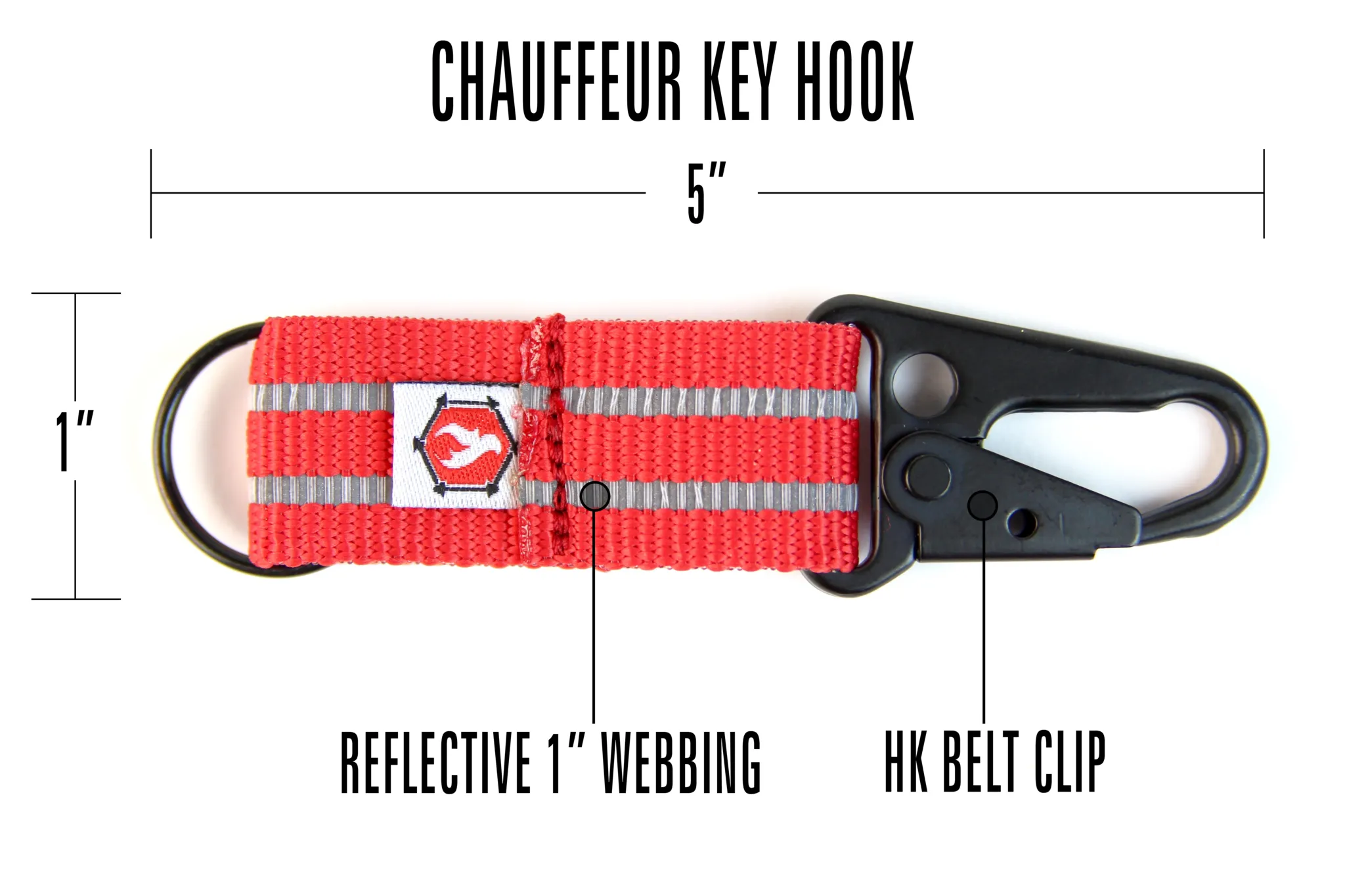 Durable keychain clip