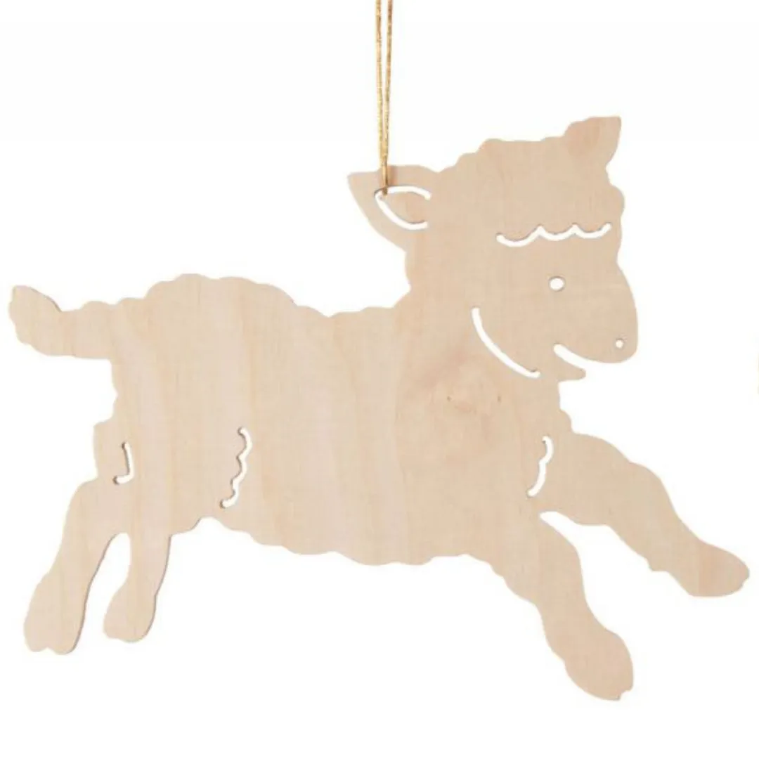 Easter Lambs (Set of 4 Cut-outs) - Hanging Easter decoration