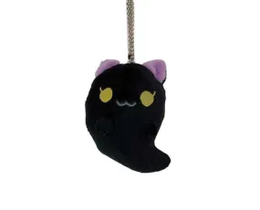 Ghost Plush Keychain (Black Cat)