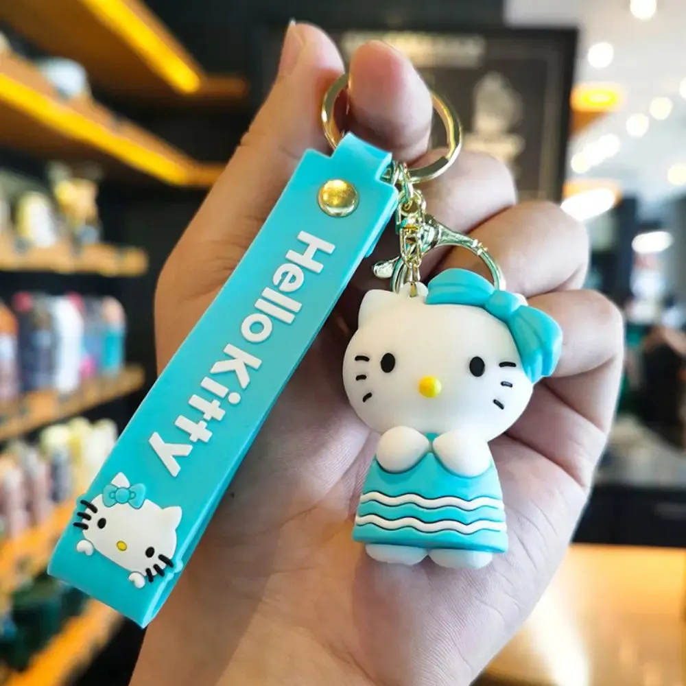 Hello Kitty Sky Blue | 3D Lanyard Keychain | Silicone