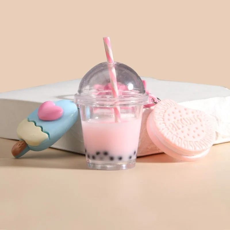 Kawaii Cute Bubble Tea Keychain