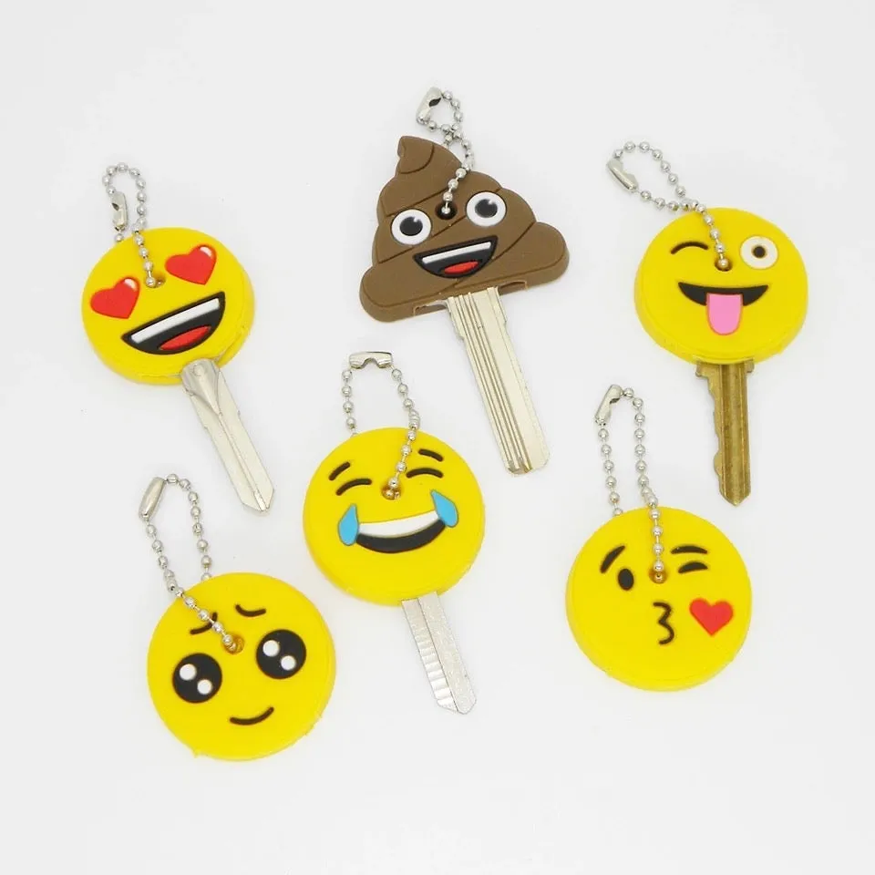 Key Cover Keychain - Laugh Emoji