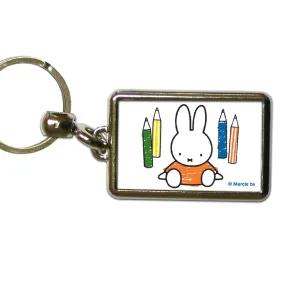 Miffy Colouring Pencils Metal Keyring