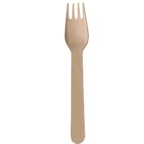 Natural Wooden Fork FSC 20pk