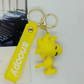 Peanuts Snoopy Woodstock 3D Keychain KeyRing Bag Accessory Car/House Keys