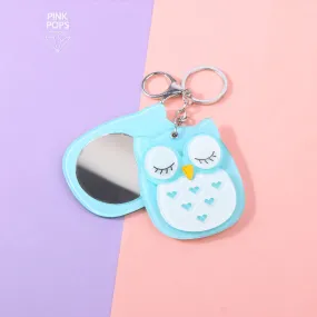 Premium Owl Mirror Keychain