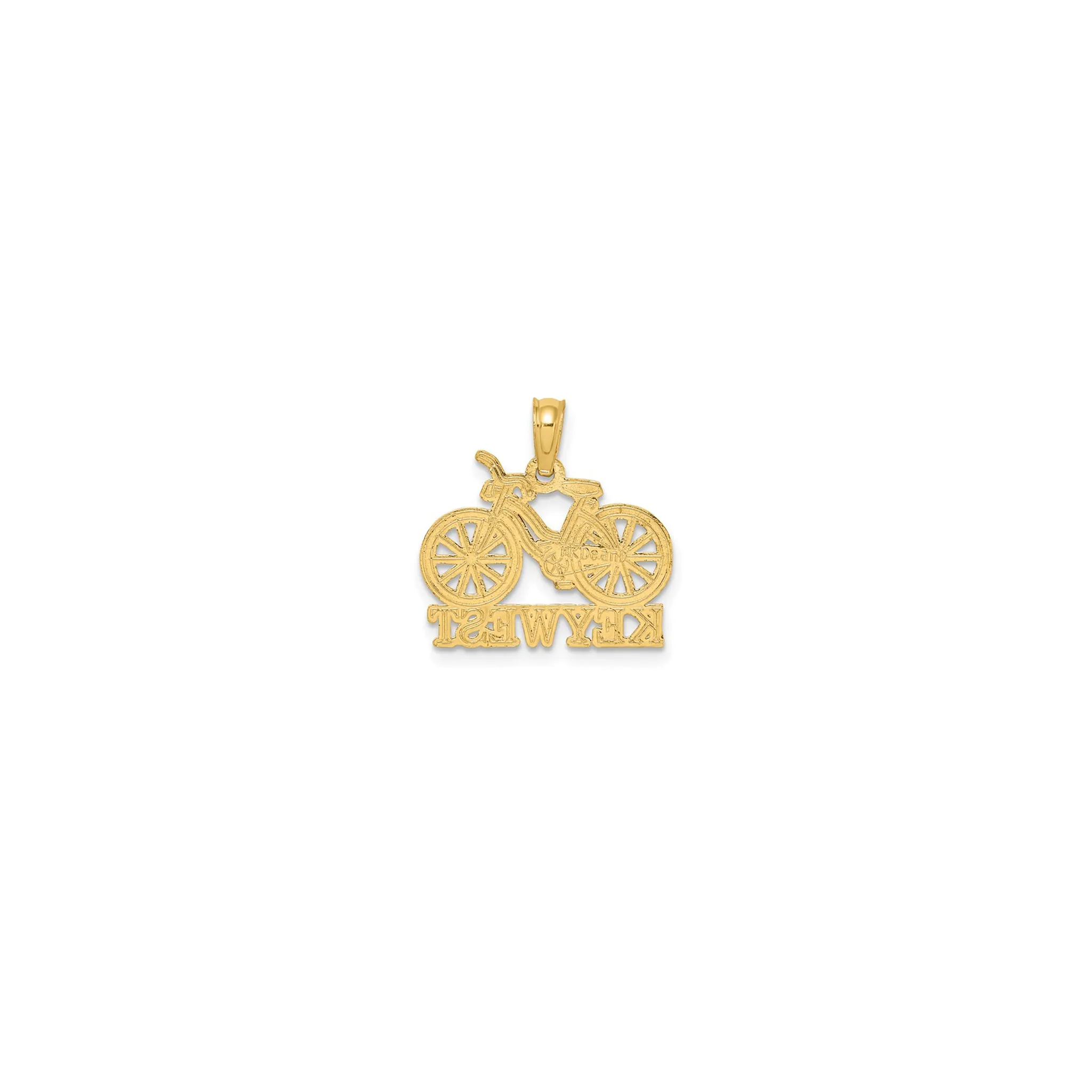 "KEY WEST" Bicycle Pendant (14K)