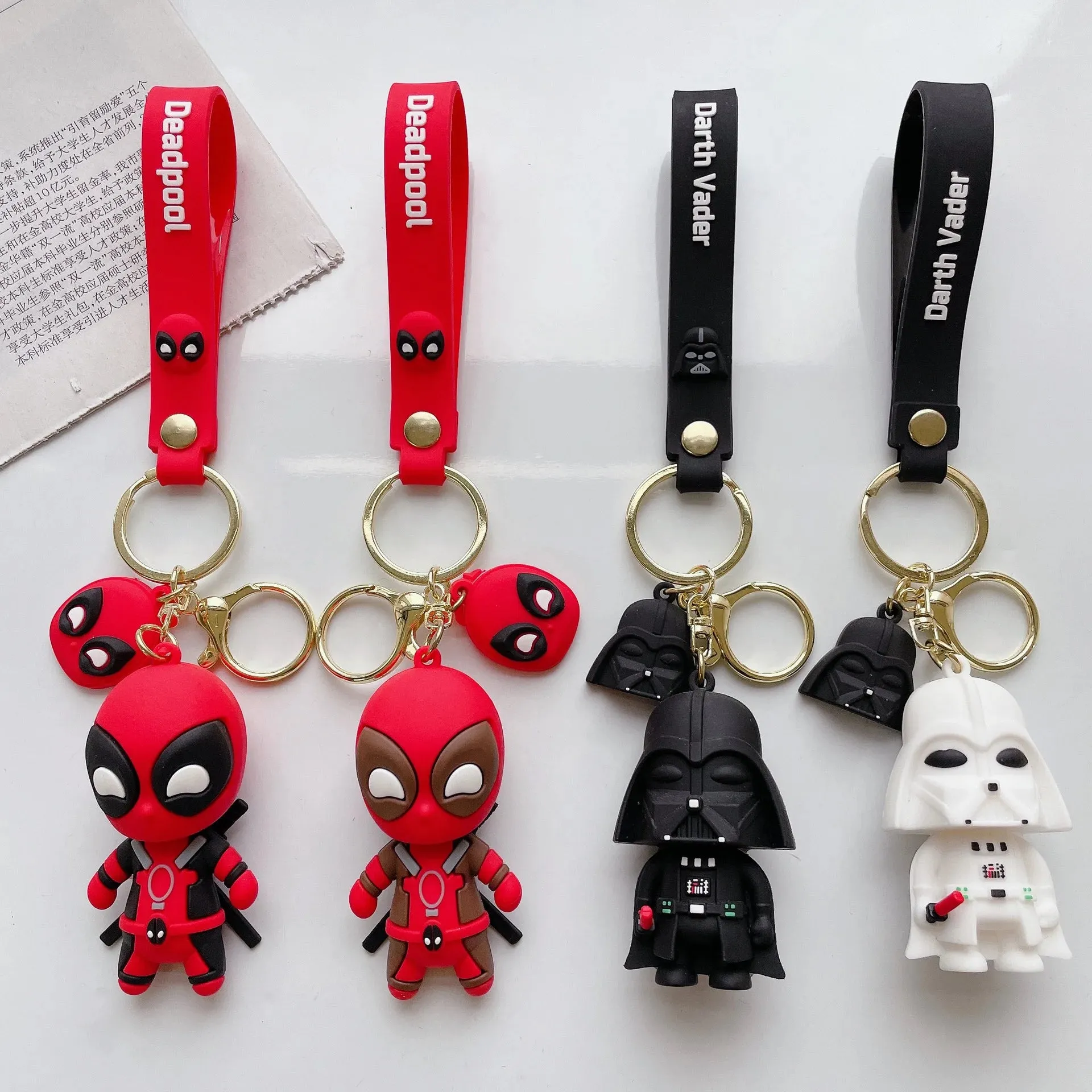 Star Wars Darth Vader W | 3D Lanyard Keychain | Durable