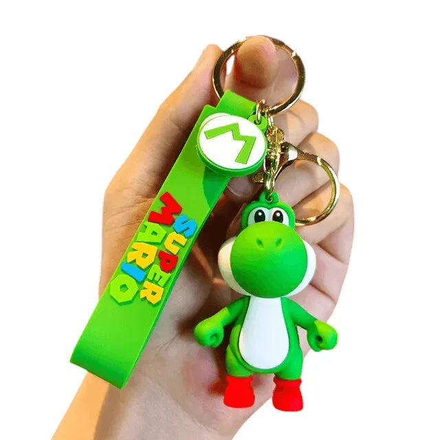 Super Mario Keychain Set - Cartoon Figure Bag Charms