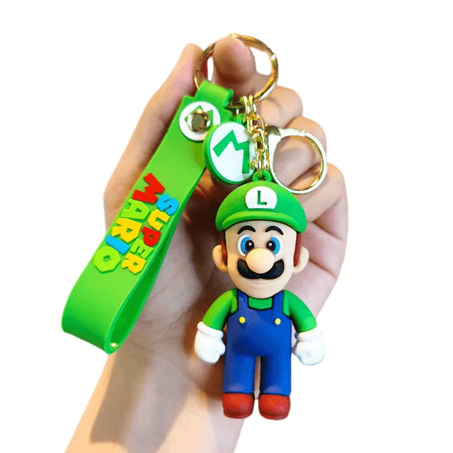 Super Mario Keychain Set - Cartoon Figure Bag Charms