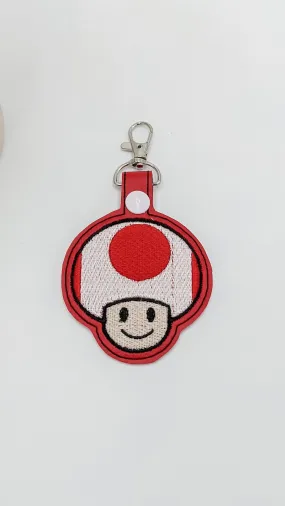 Toad Power Up Keychain