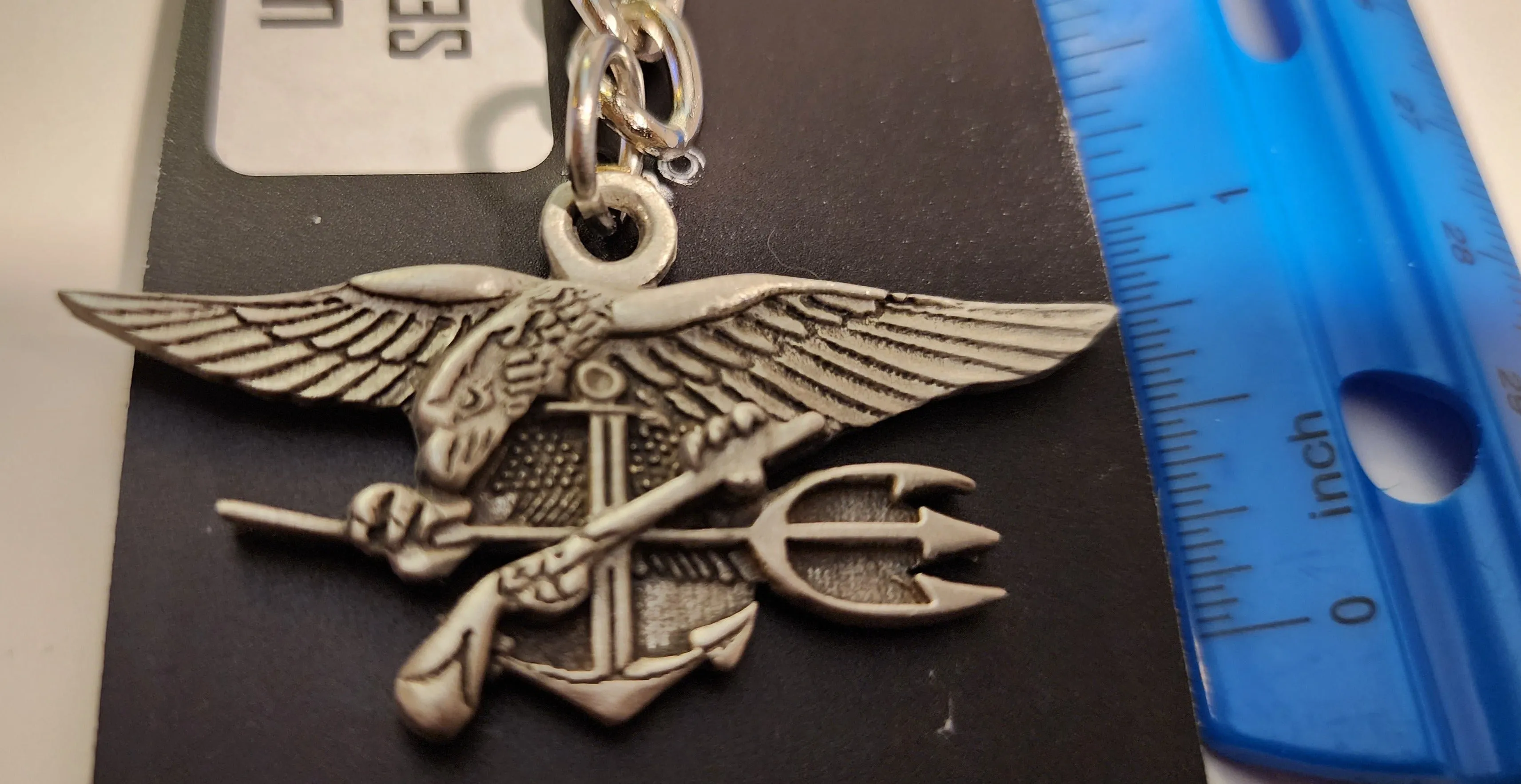 U.S. Navy (USN) Seals Logo Pewter Keychain