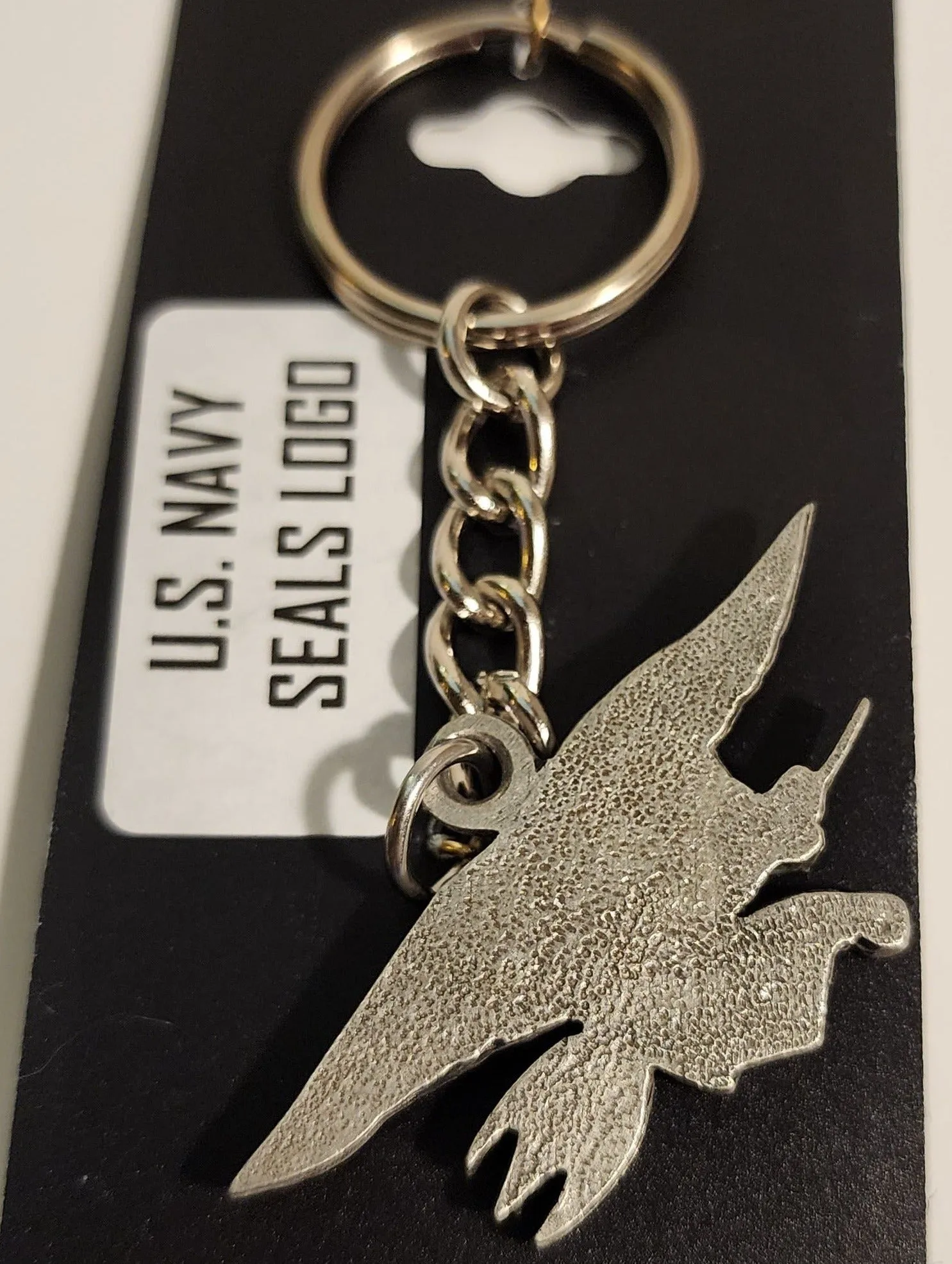 U.S. Navy (USN) Seals Logo Pewter Keychain